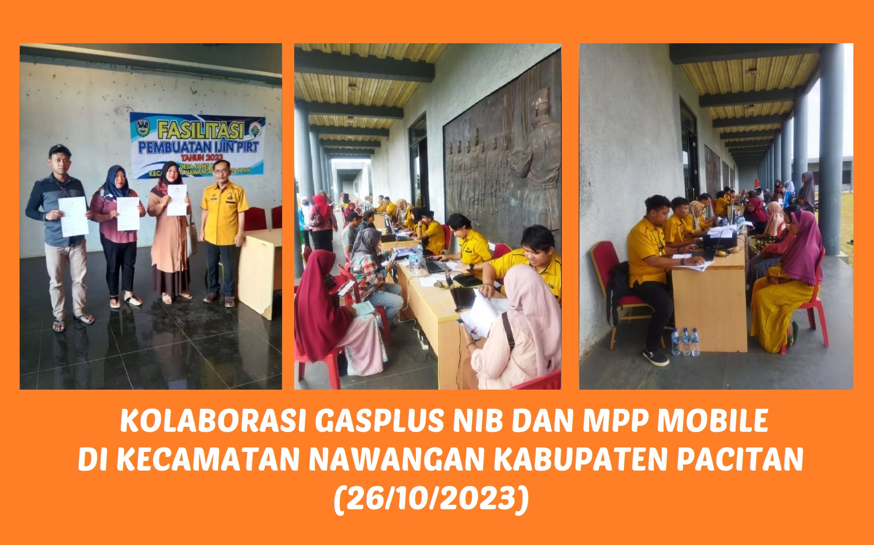 Kolaborasi GASPLUS NIB dan MPP MOBILE Desa Pakisbaru Kecamatan Nawangan Pacitan